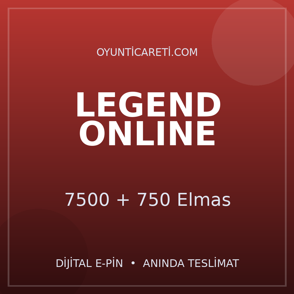 Legend Online 7500 + 750 Elmas