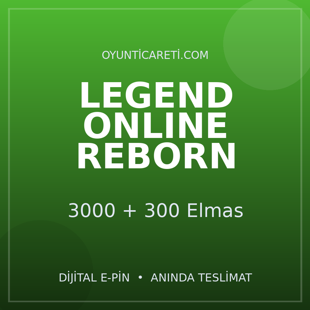 Legend Online Reborn 3000 + 300 Elmas