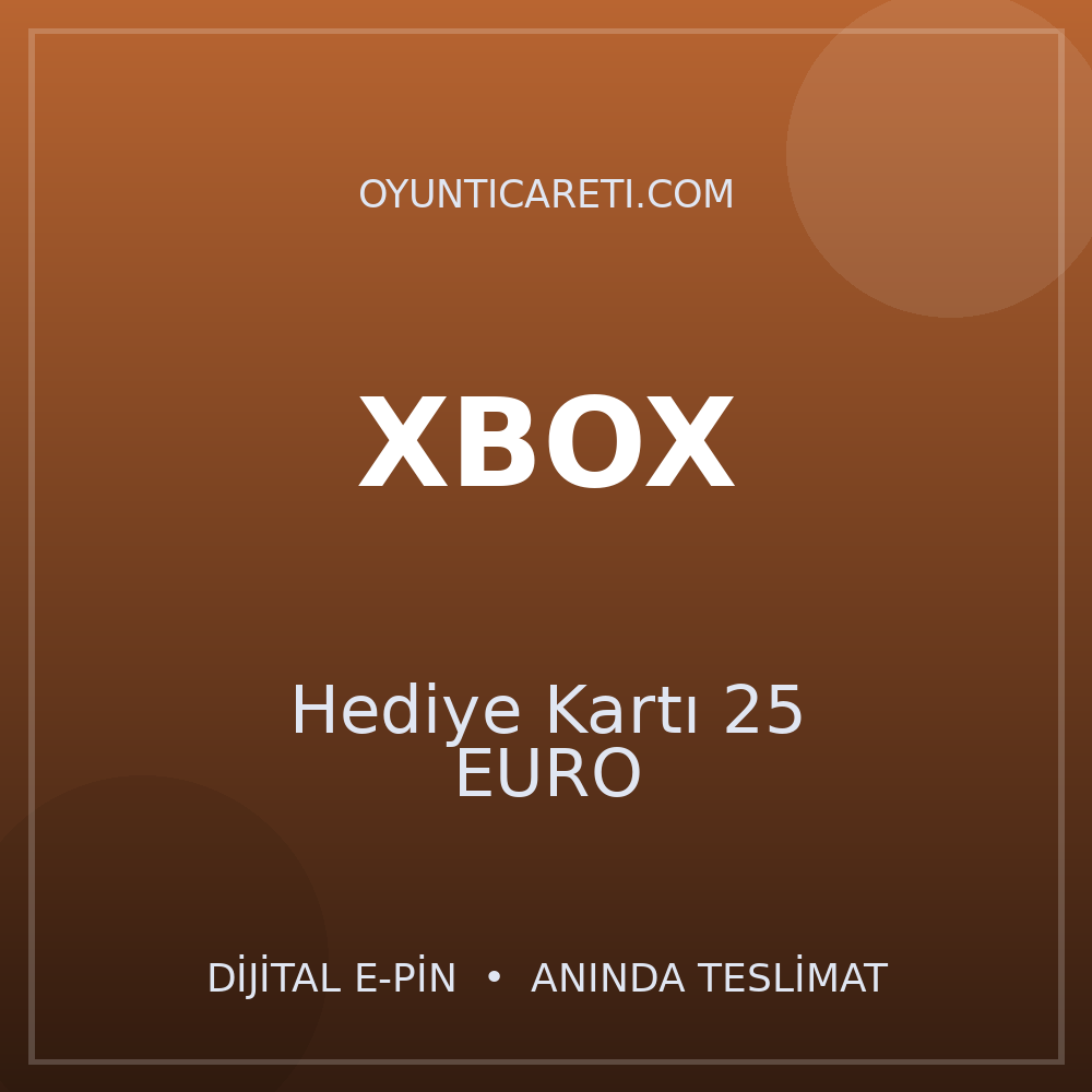 XBOX Hediye Kartı 25 EURO