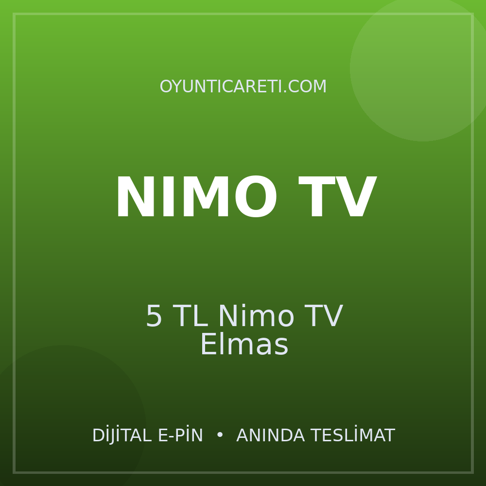 5 TL Nimo TV Elmas