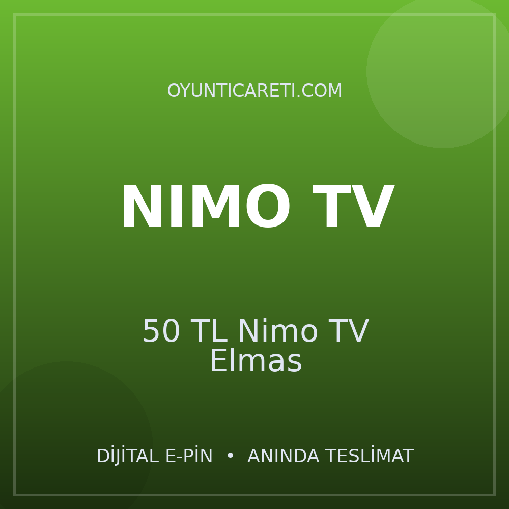 50 TL Nimo TV Elmas