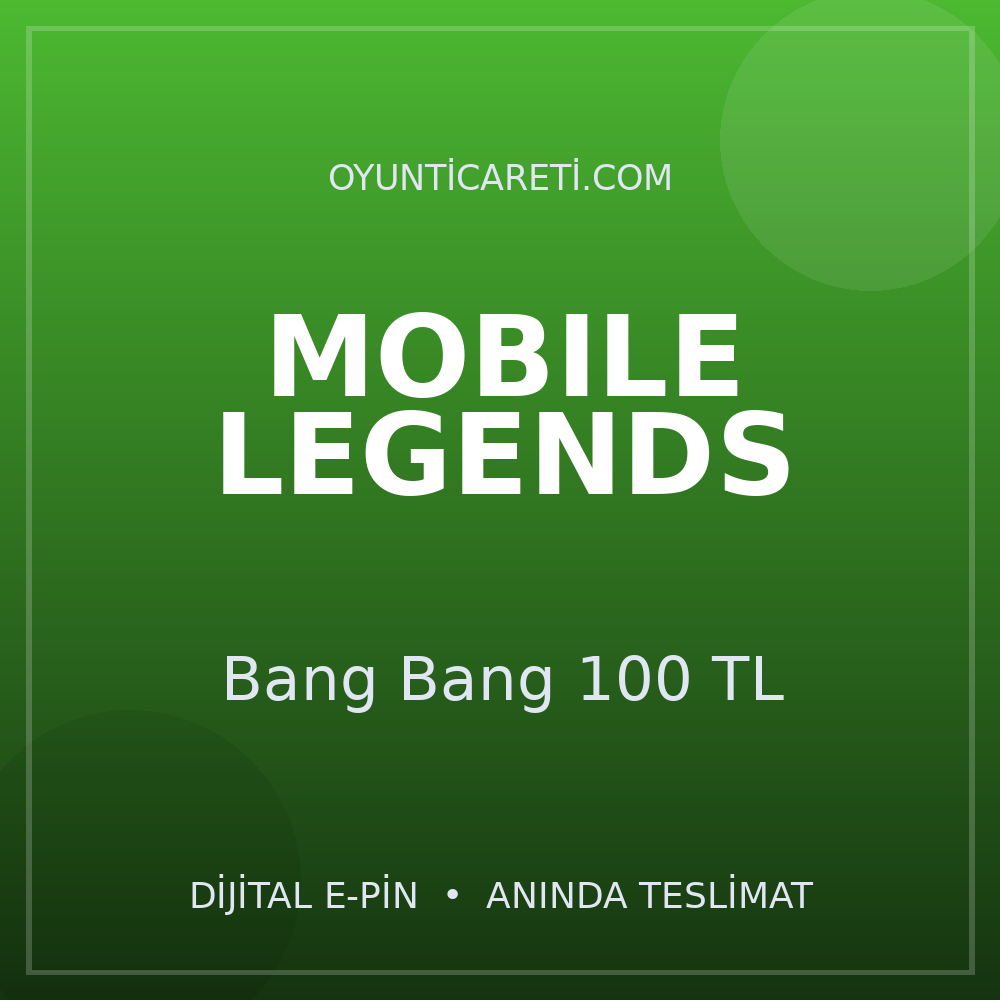 Mobile Legends Bang Bang 100 TL