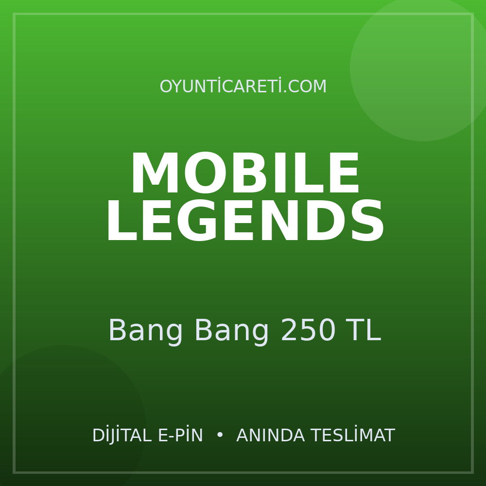 Mobile Legends Bang Bang 250 TL
