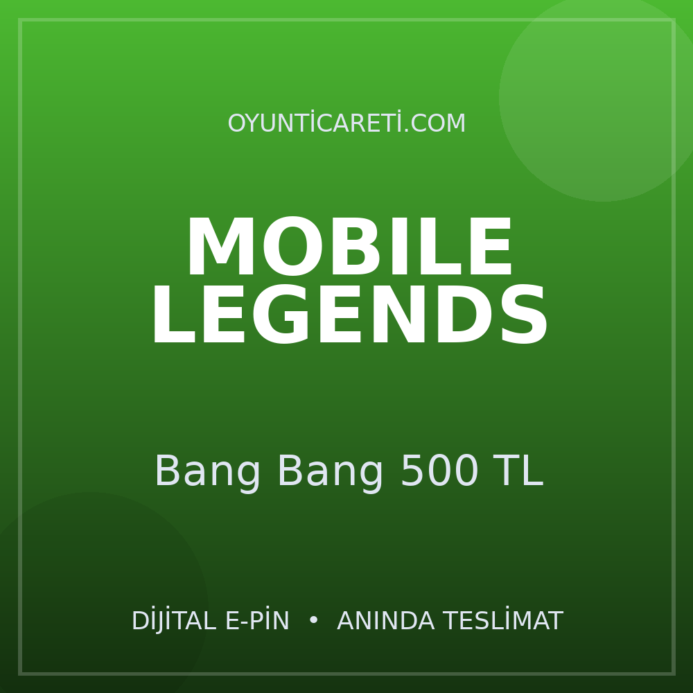 Mobile Legends Bang Bang 500 TL