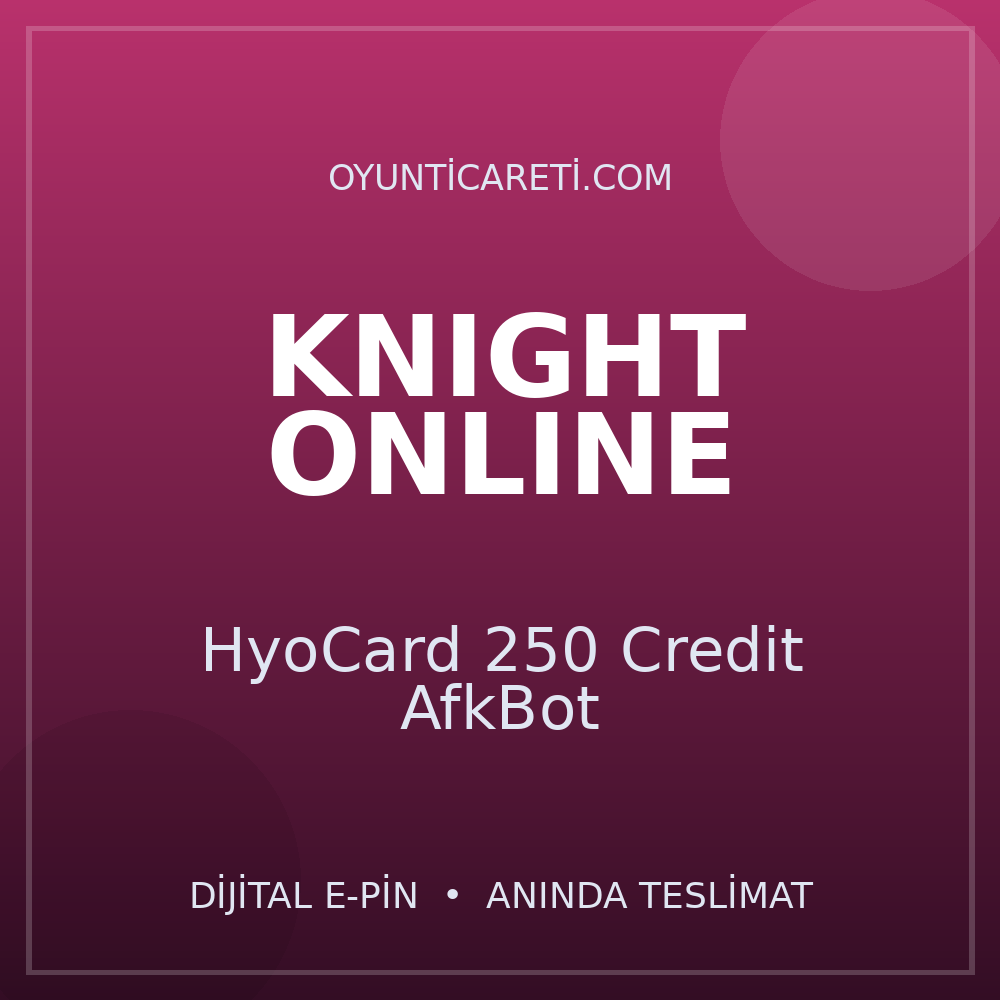 HyoCard 250 Credit AfkBot