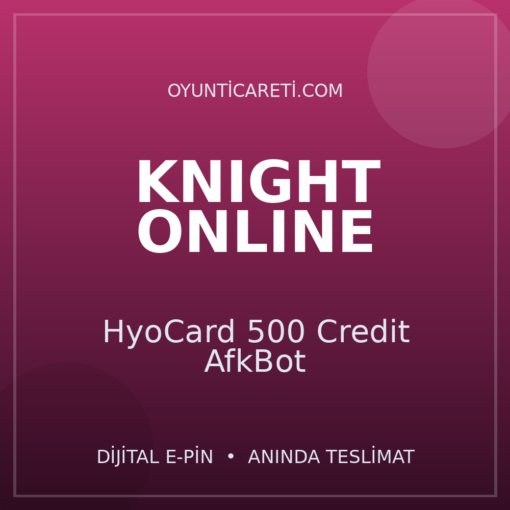 HyoCard 500 Credit AfkBot