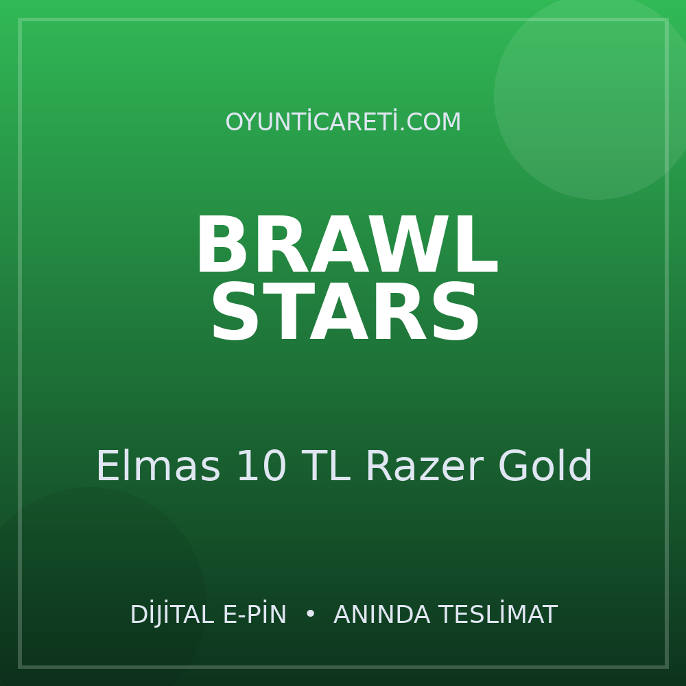 Brawl Stars Elmas 10 TL Razer Gold