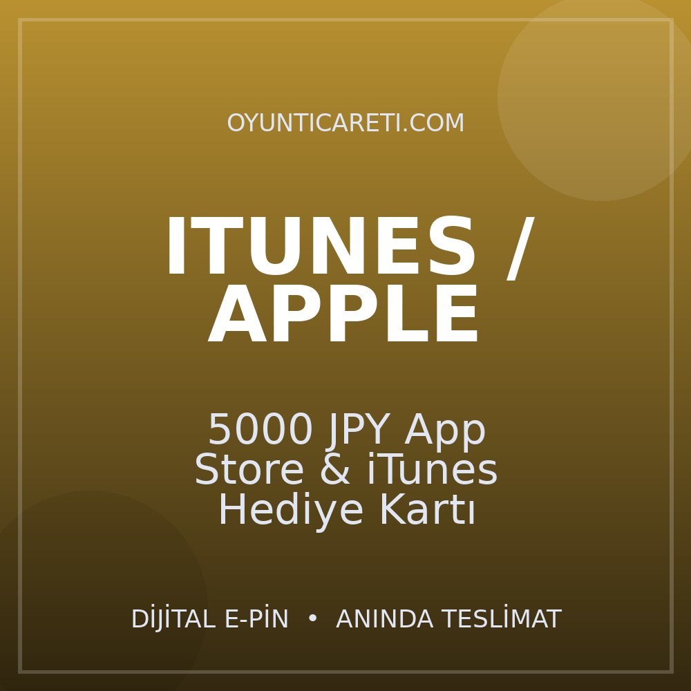 5000 JPY App Store & iTunes Hediye Kartı
