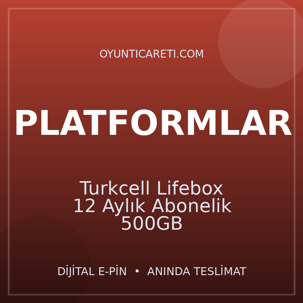 Turkcell Lifebox 12 Aylık Abonelik 500GB
