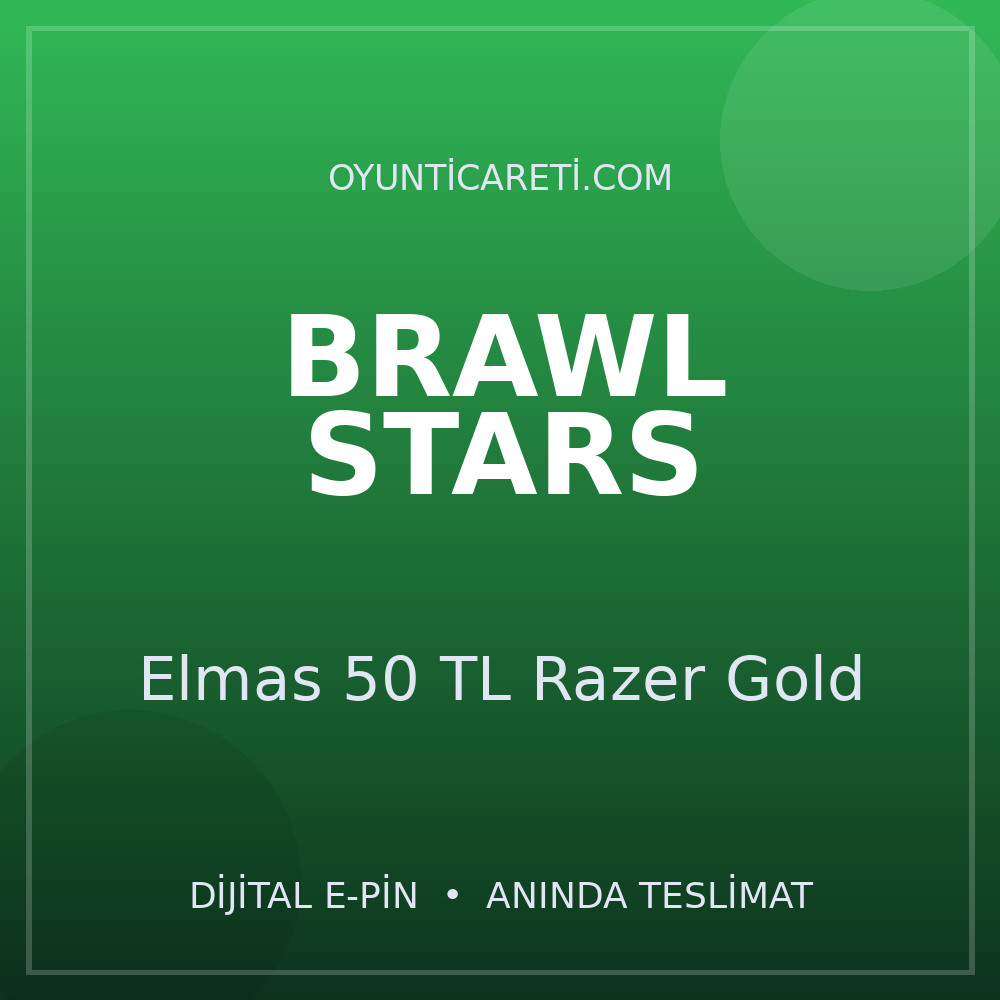 Brawl Stars Elmas 50 TL Razer Gold