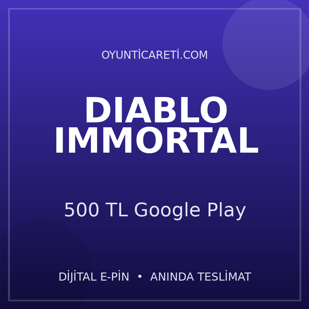 Diablo Immortal 500 TL Google Play