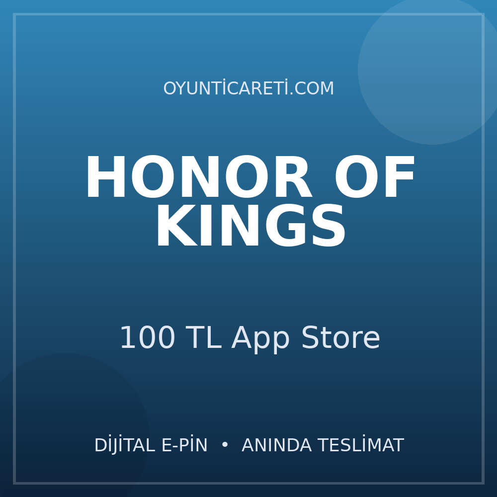Honor of Kings 100 TL App Store