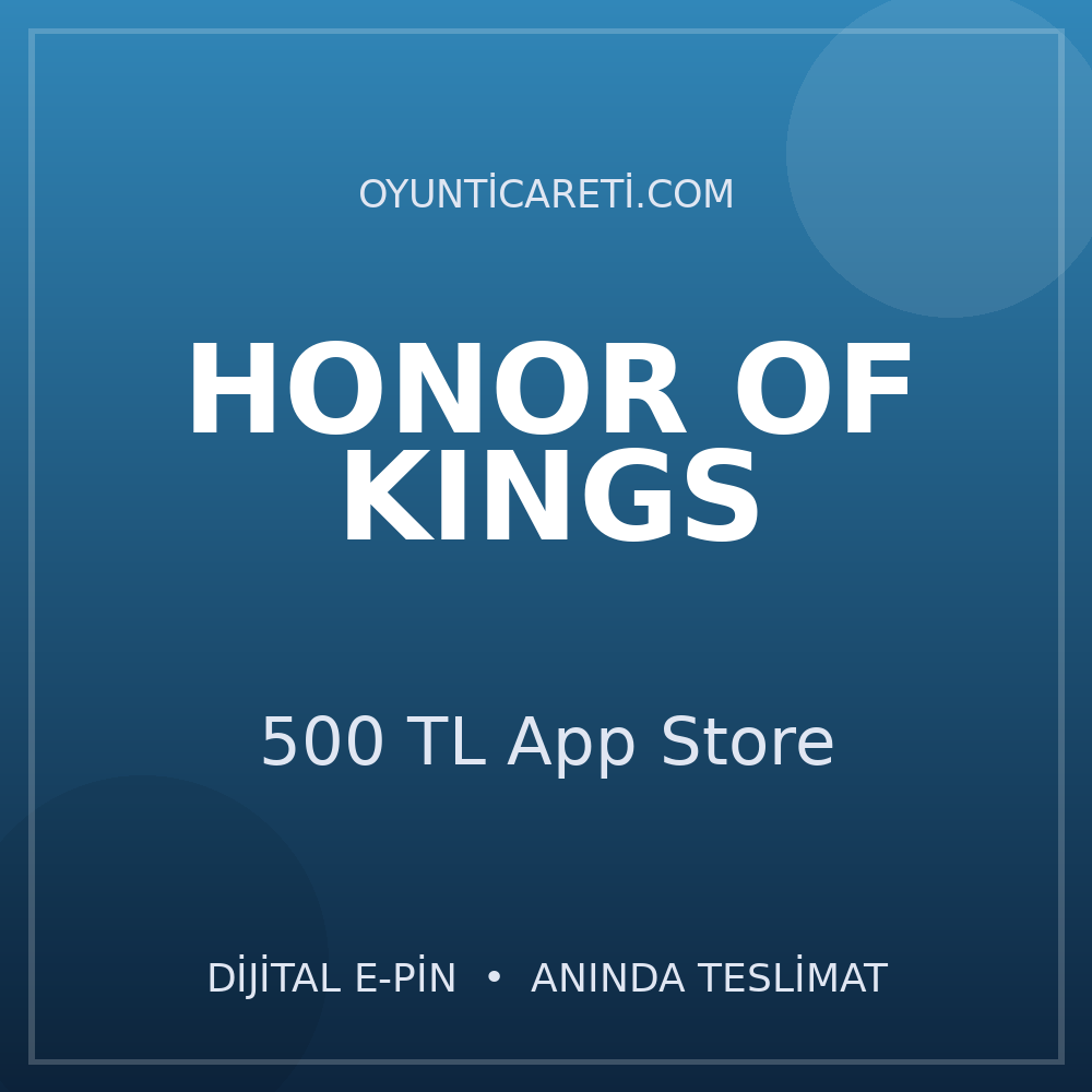 Honor of Kings 500 TL App Store
