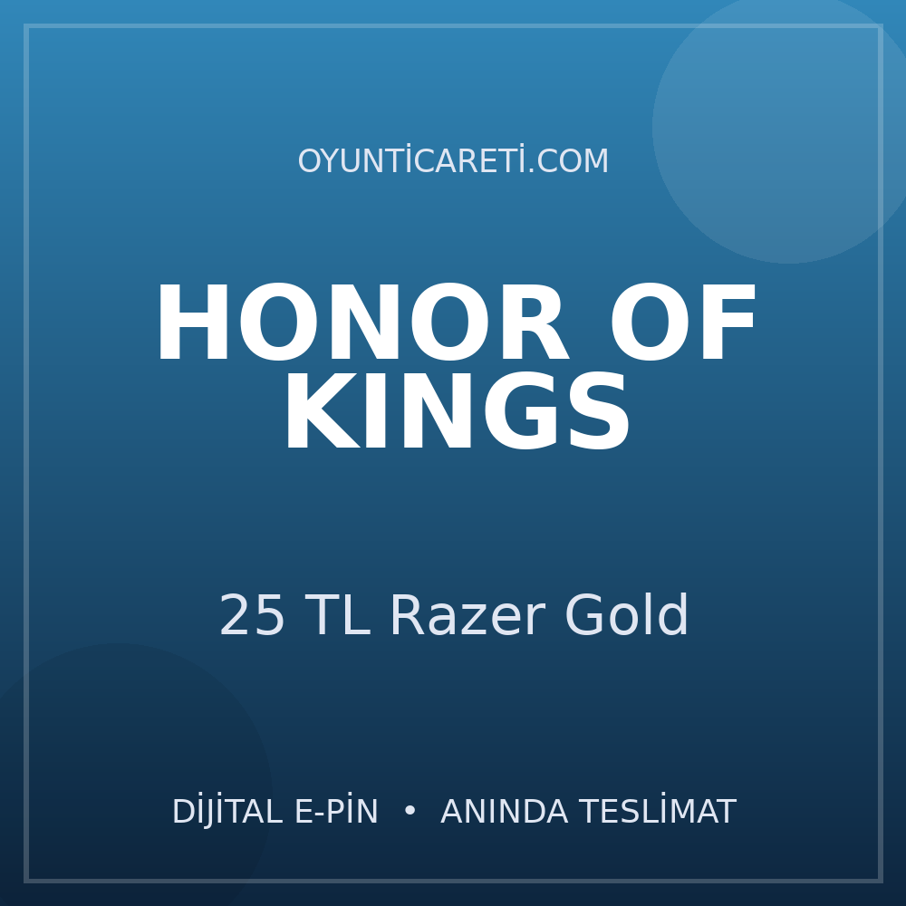 Honor of Kings 25 TL Razer Gold