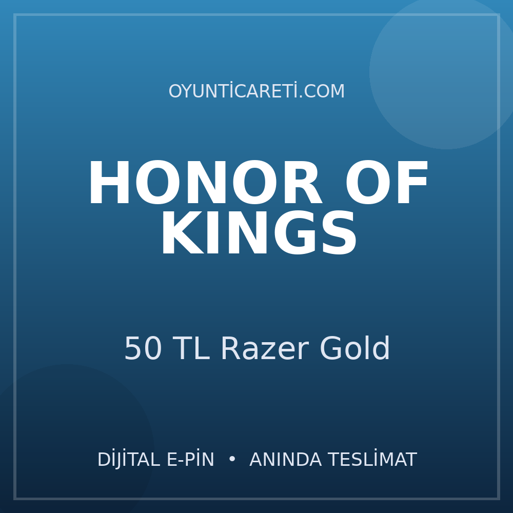 Honor of Kings 50 TL Razer Gold