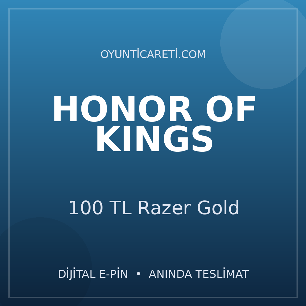 Honor of Kings 100 TL Razer Gold