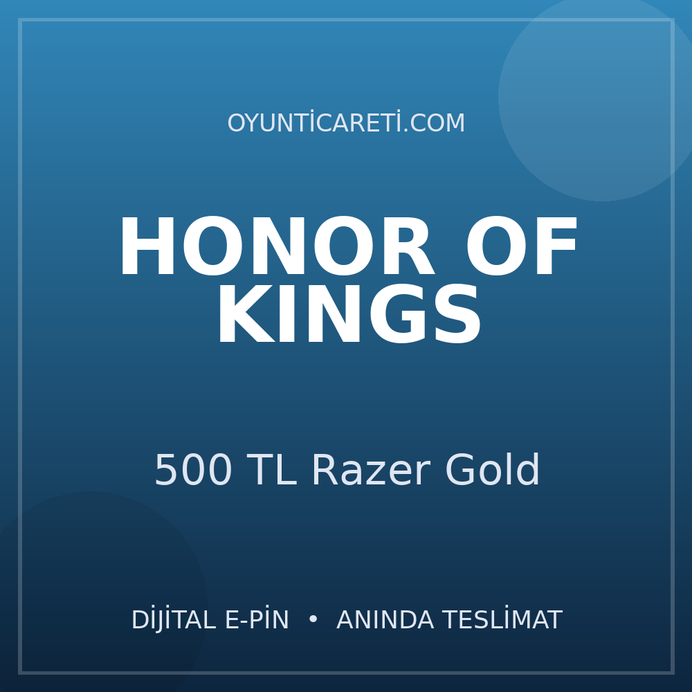 Honor of Kings 500 TL Razer Gold