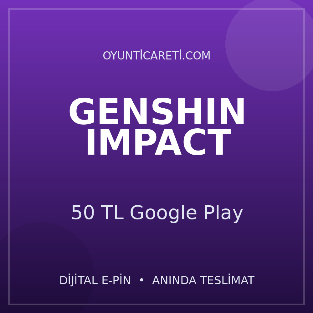 Genshin Impact 50 TL Google Play