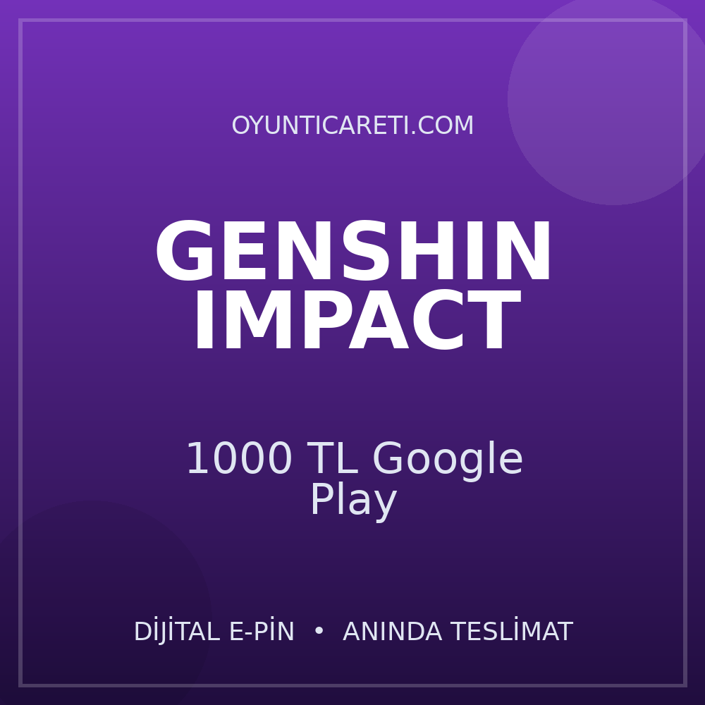 Genshin Impact 1000 TL Google Play