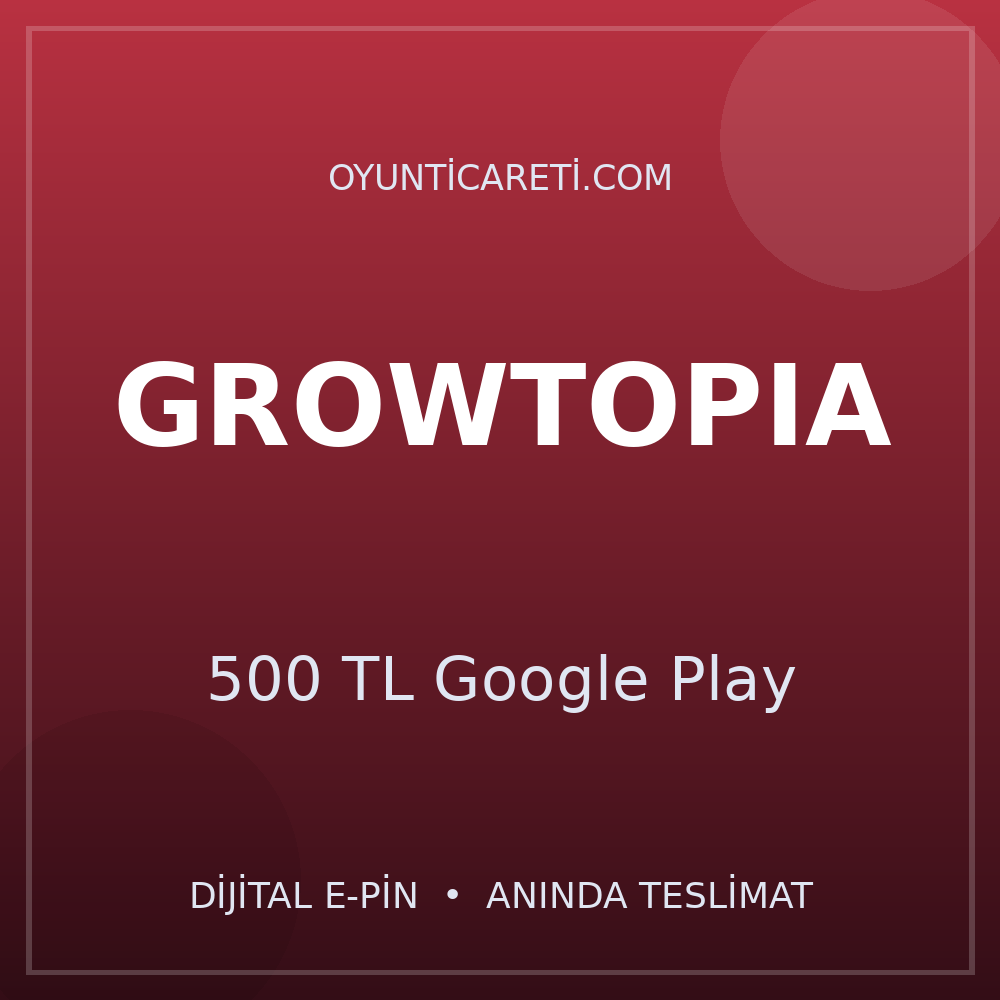 Growtopia 500 TL Google Play
