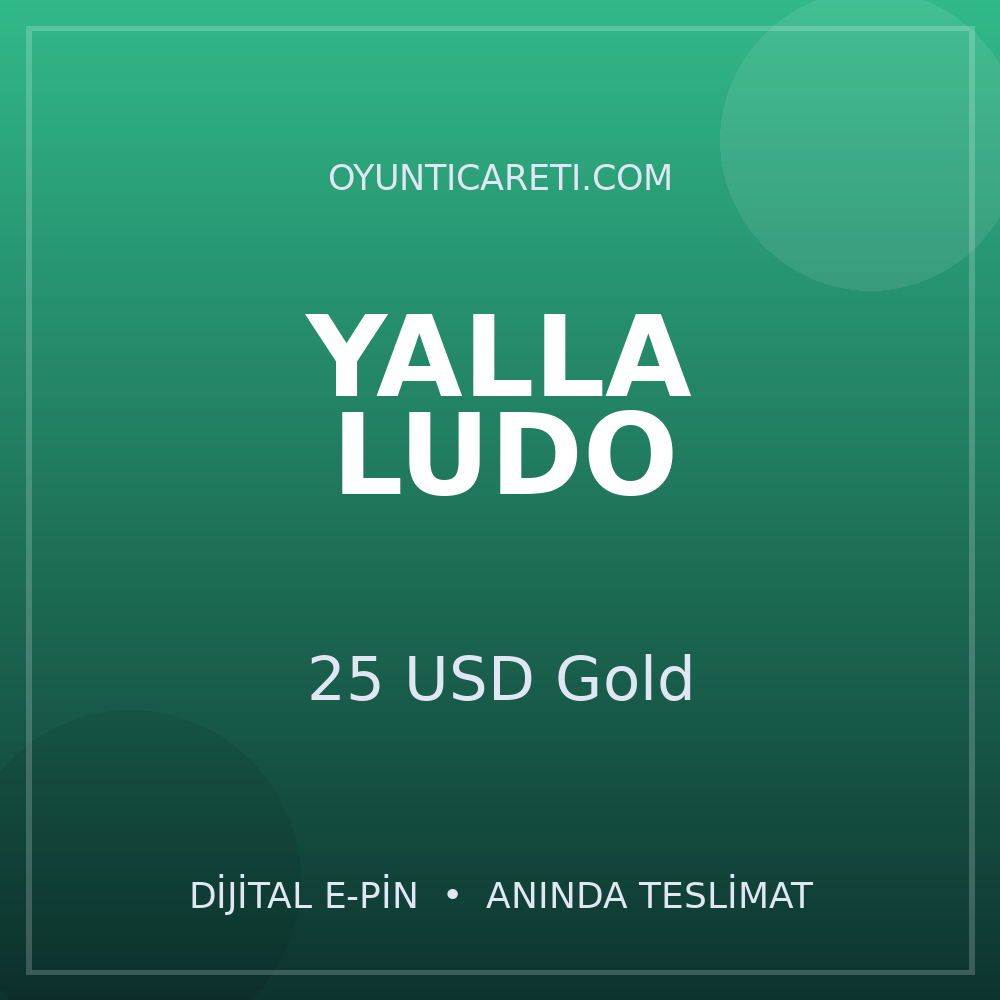 Yalla Ludo 25 USD Gold