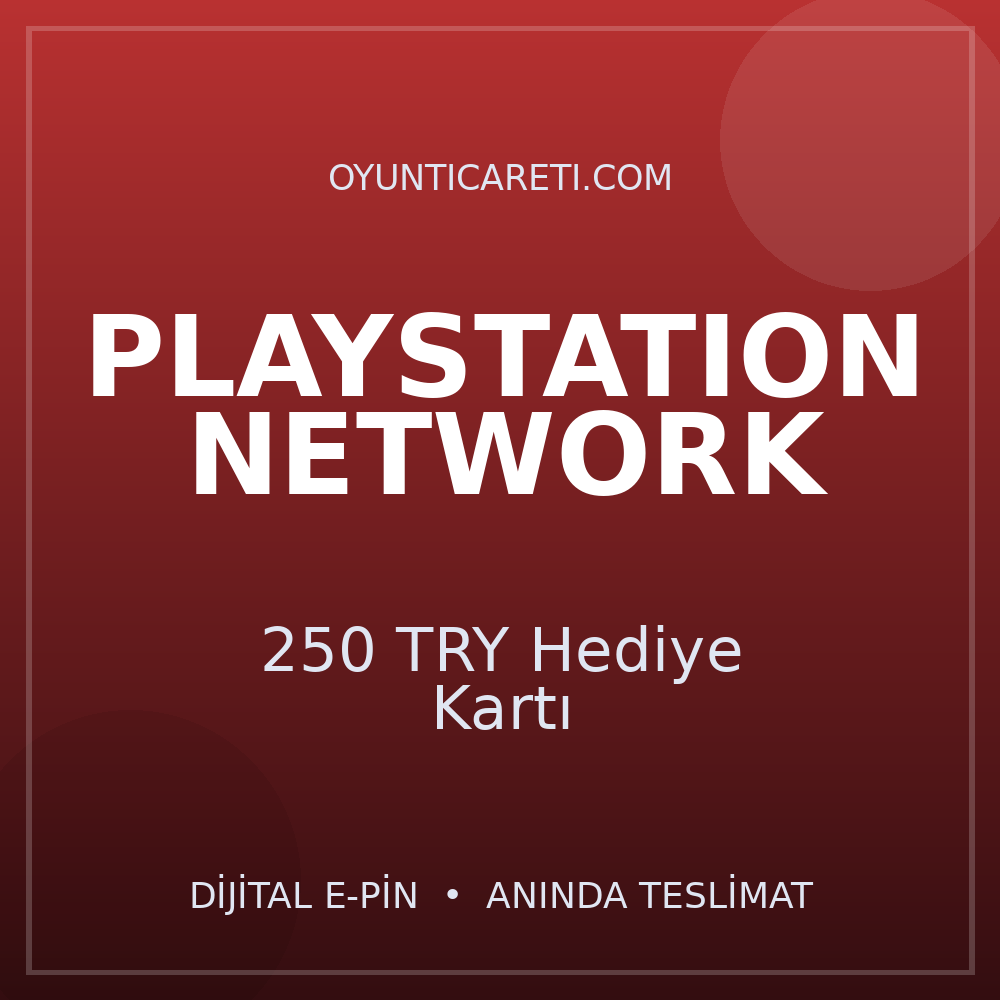 PlayStation 250 TRY Hediye Kartı