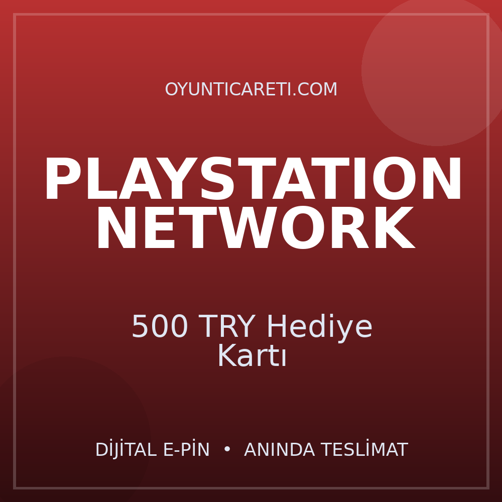 PlayStation 500 TRY Hediye Kartı