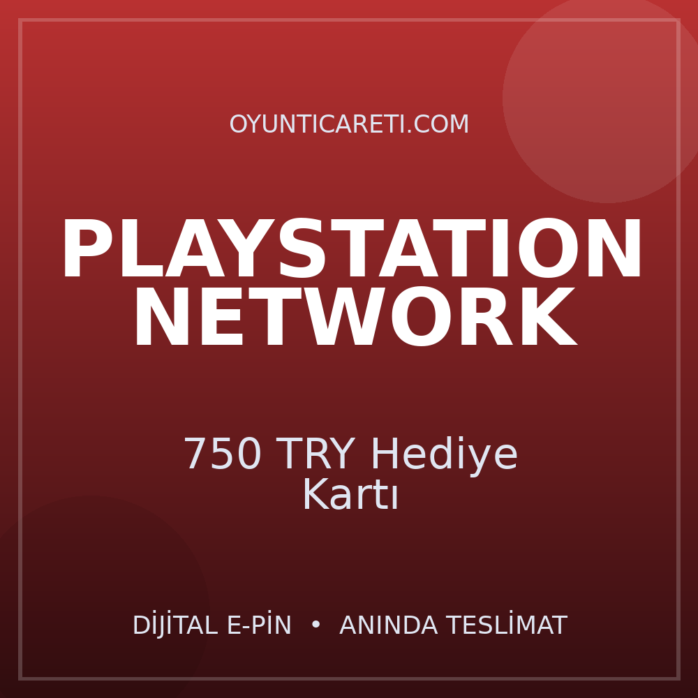 PlayStation 750 TRY Hediye Kartı