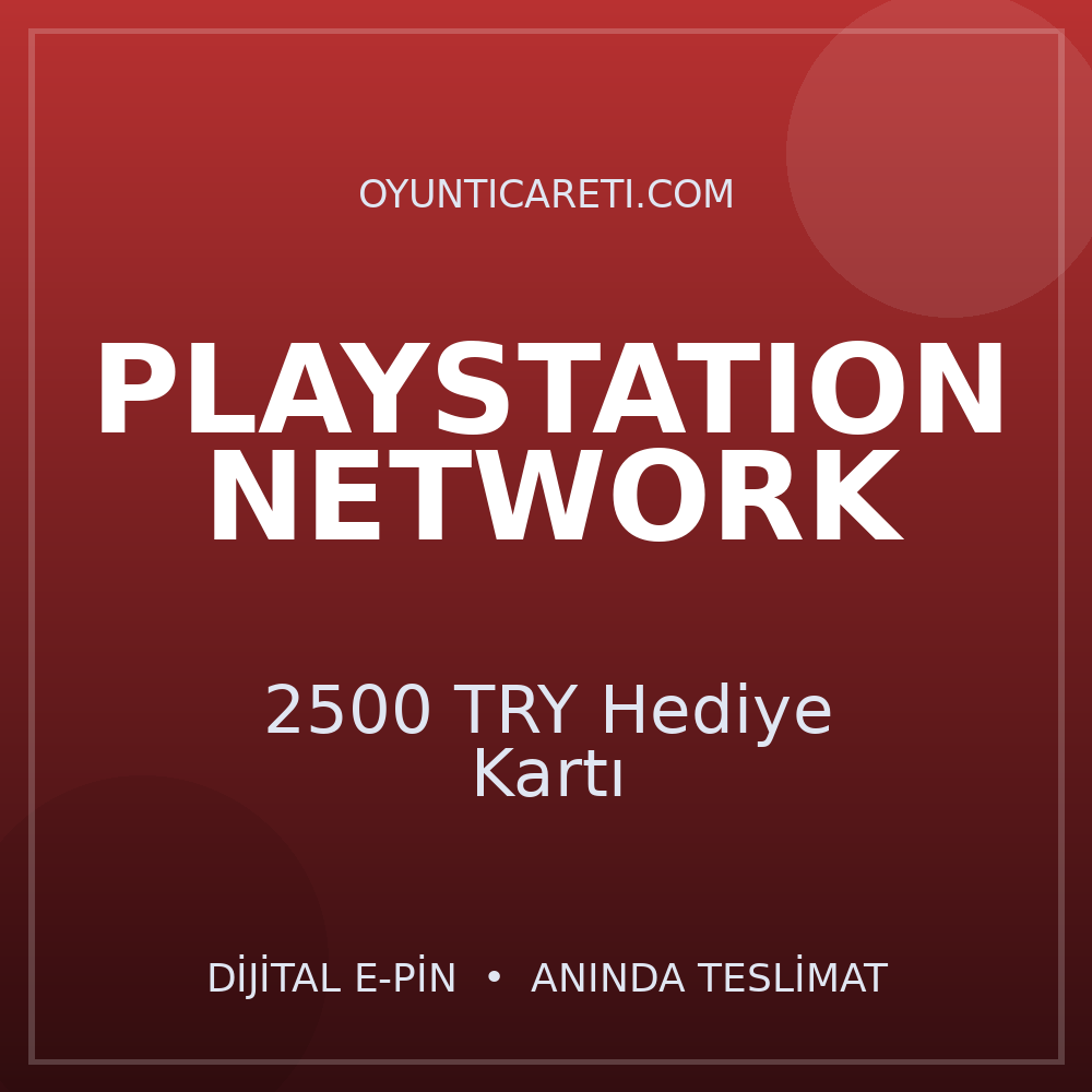 PlayStation 2500 TRY Hediye Kartı