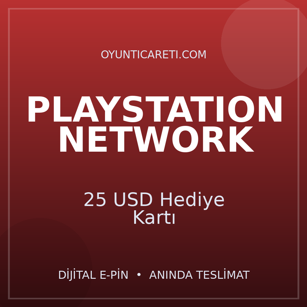 PlayStation 25 USD Hediye Kartı