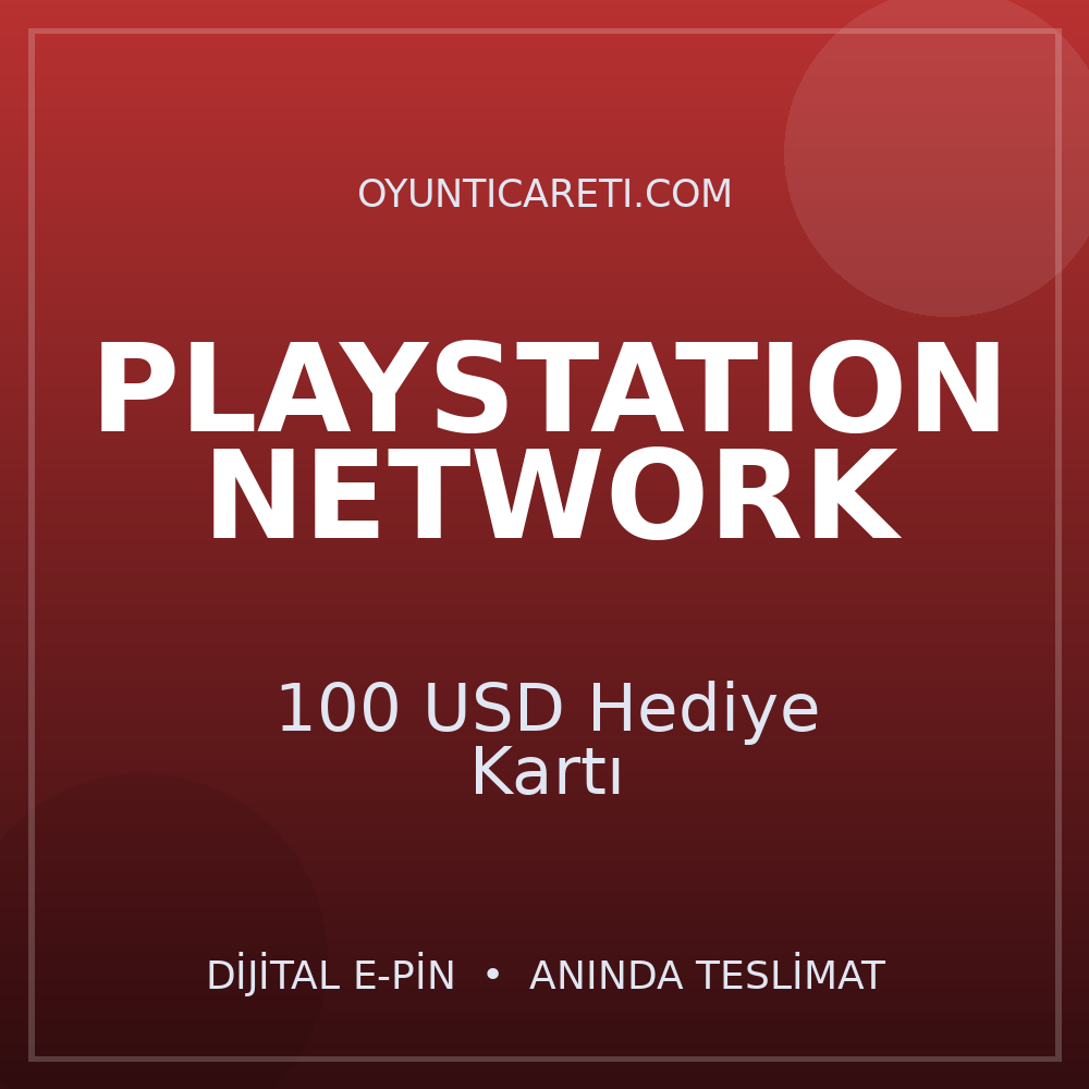 PlayStation 100 USD Hediye Kartı