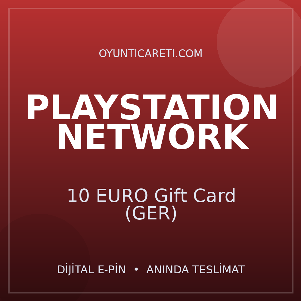 PlayStation 10 EURO Gift Card (GER)