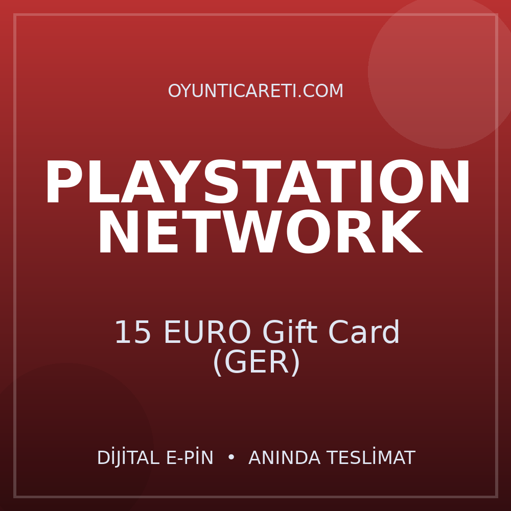 PlayStation 15 EURO Gift Card (GER)