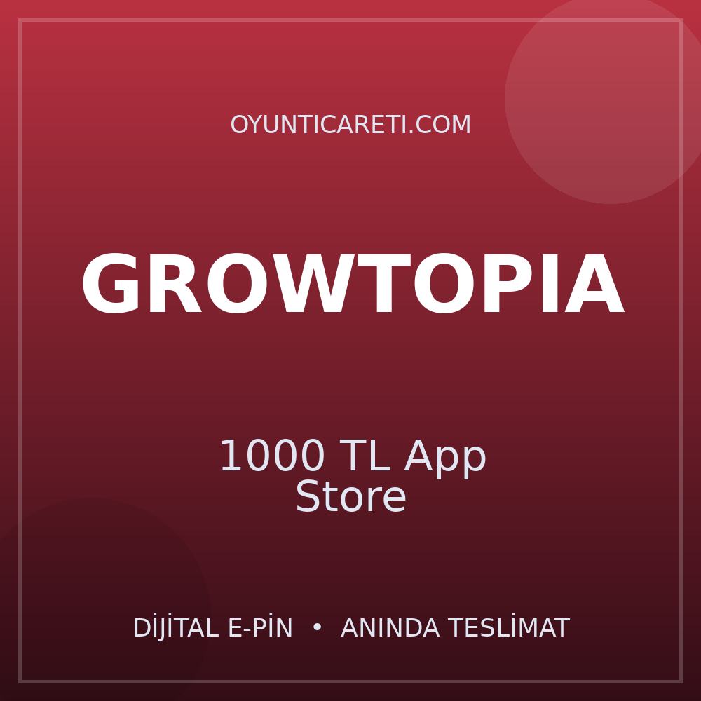 Growtopia 1000 TL App Store