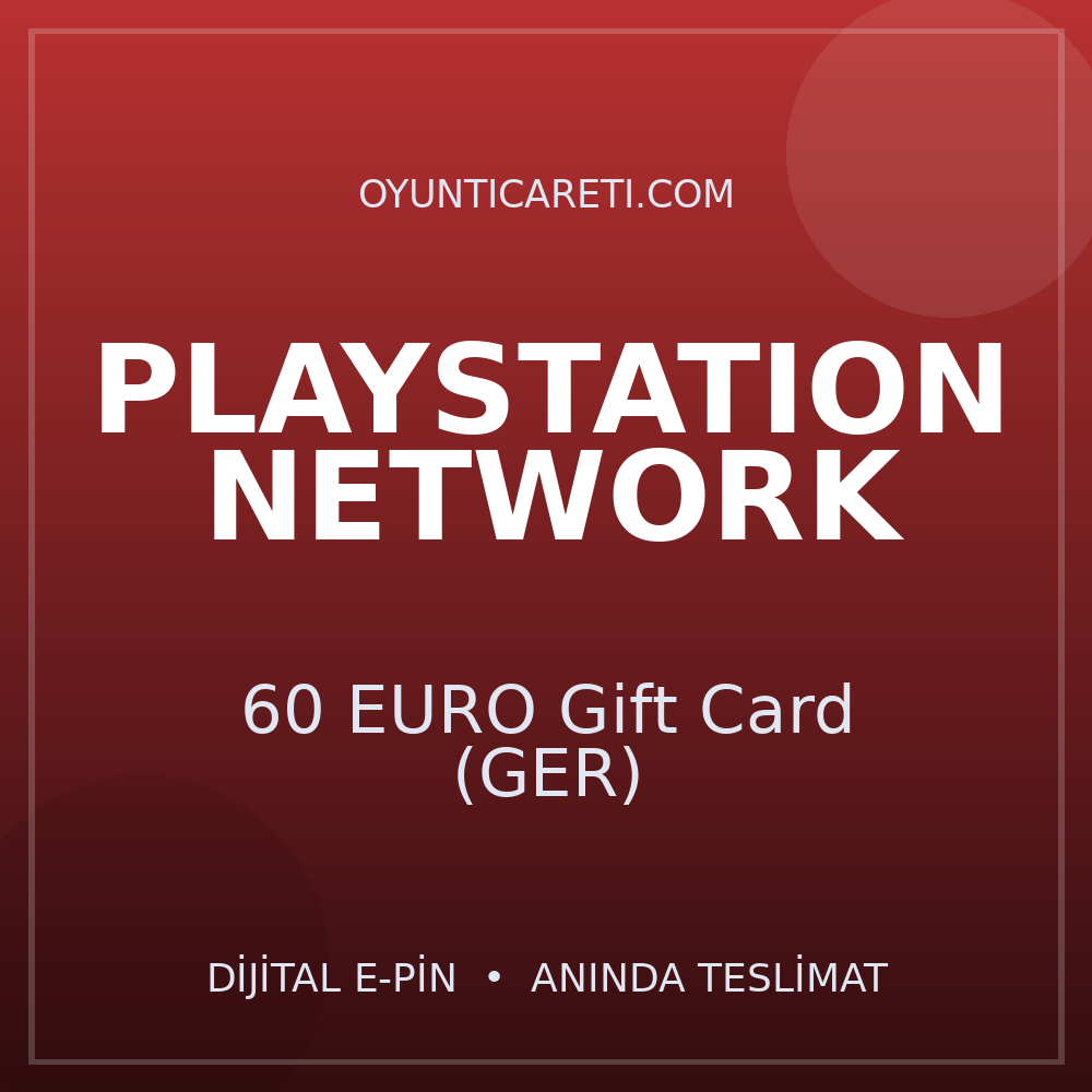 PlayStation 60 EURO Gift Card (GER)