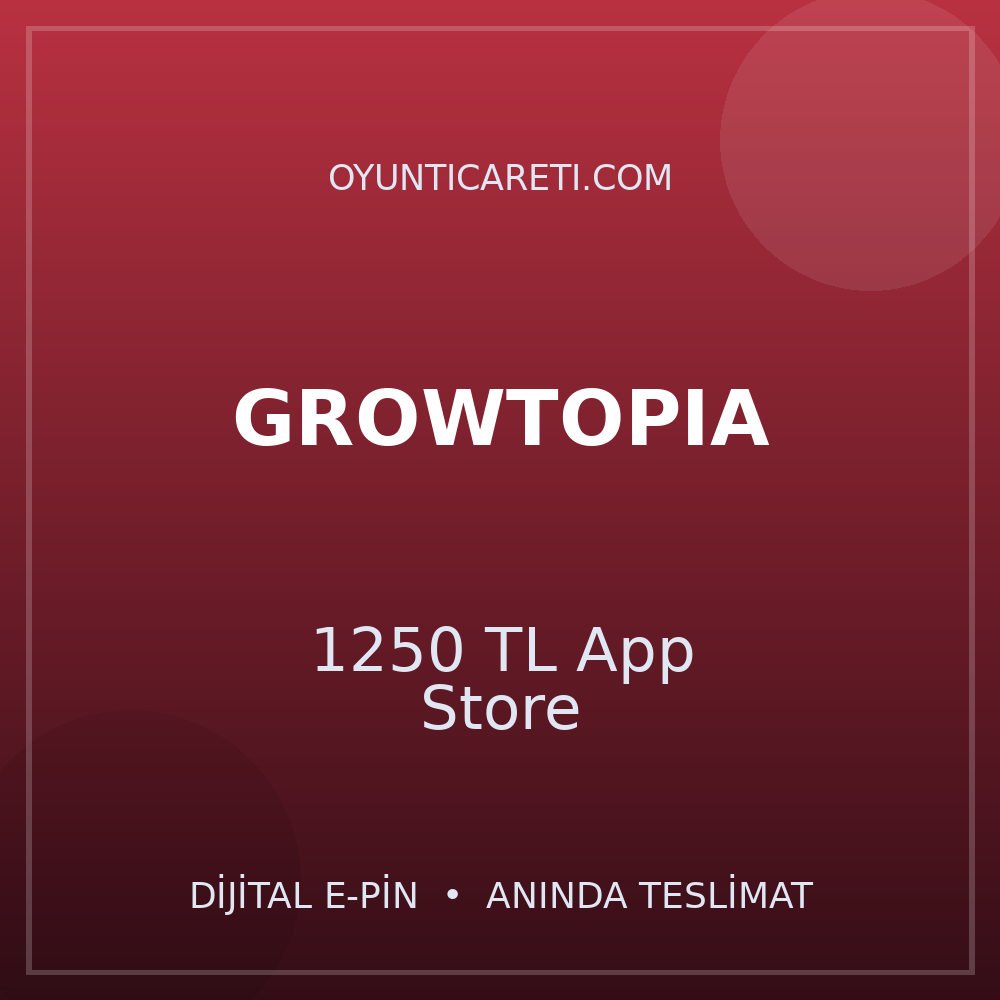 Growtopia 1250 TL App Store