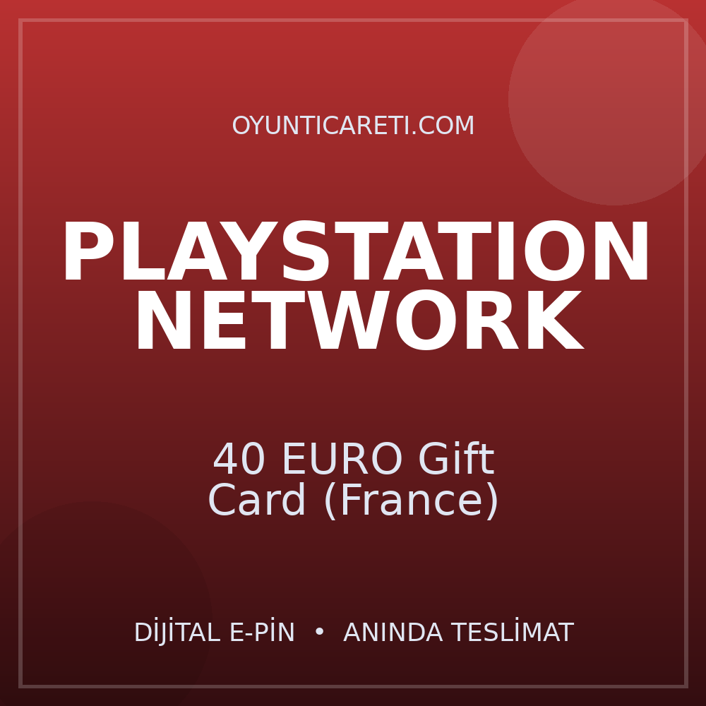 Playstation 40 EURO Gift Card (France)