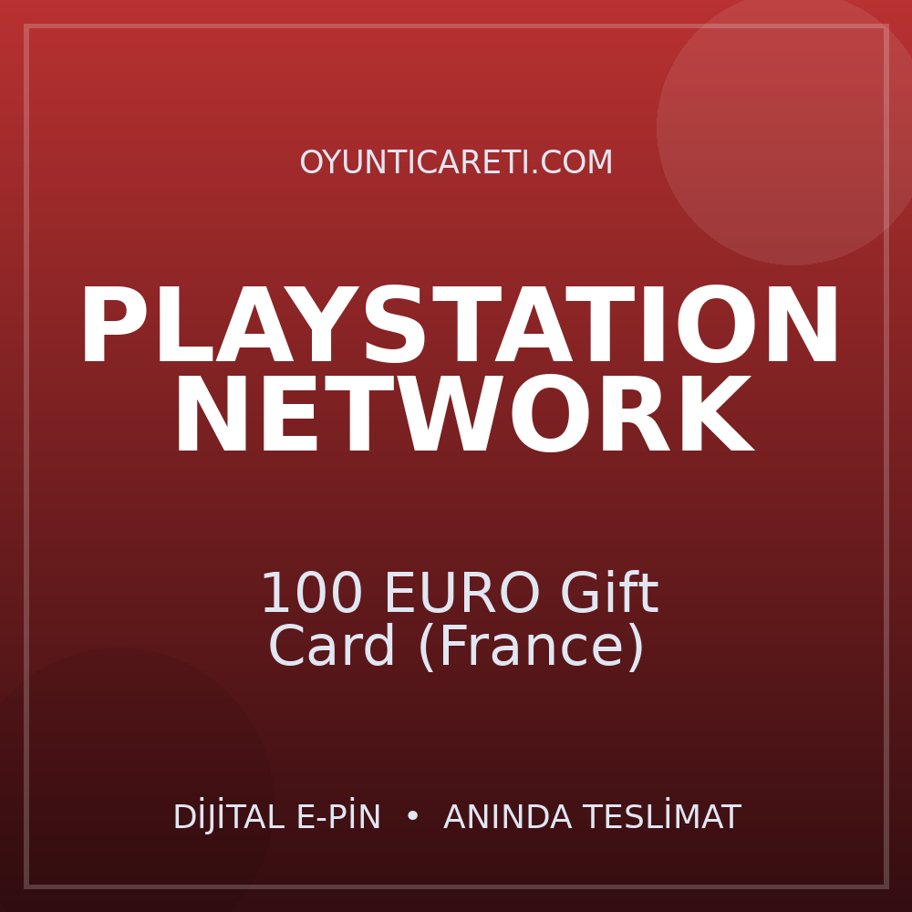Playstation 100 EURO Gift Card (France)