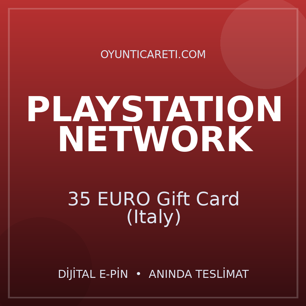 Playstation 35 EURO Gift Card (Italy)