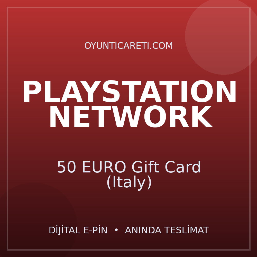 Playstation 50 EURO Gift Card (Italy)