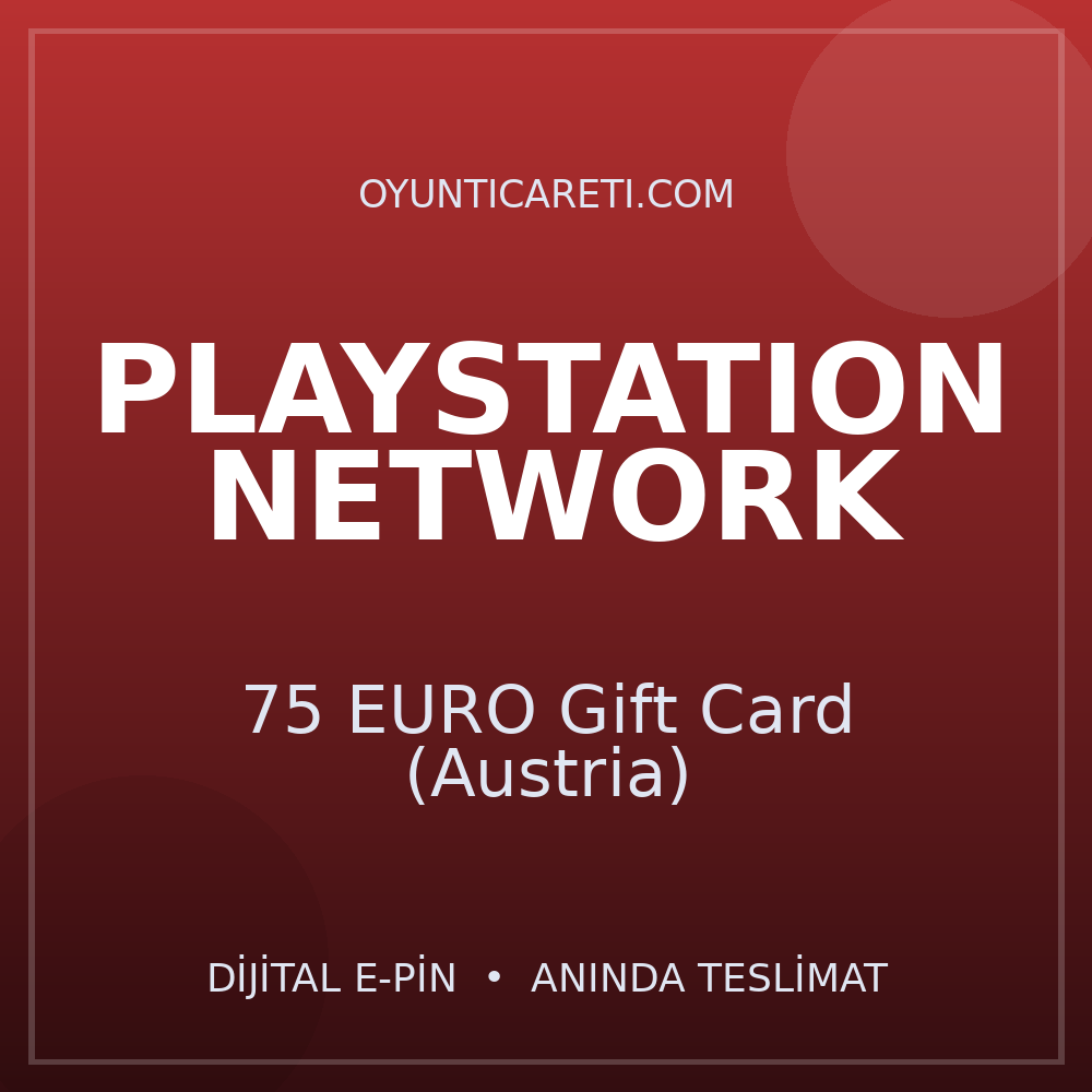Playstation 75 EURO Gift Card (Austria)