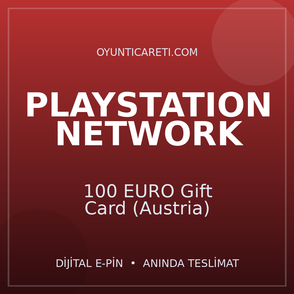 Playstation 100 EURO Gift Card (Austria)