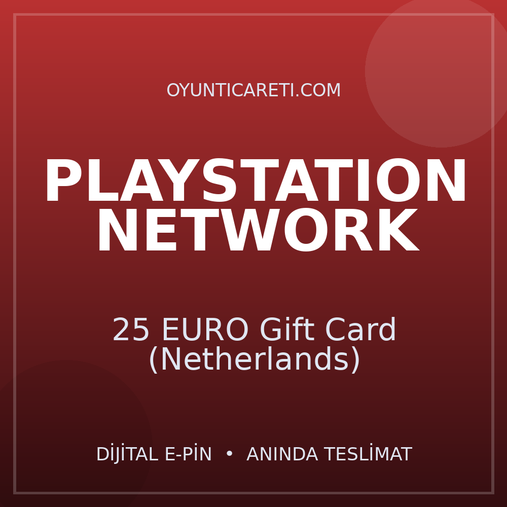 Playstation 25 EURO Gift Card (Netherlands)