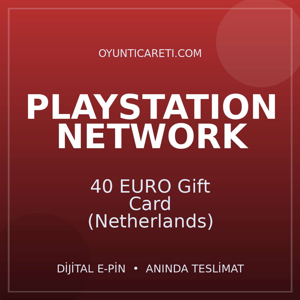 Playstation 40 EURO Gift Card (Netherlands)