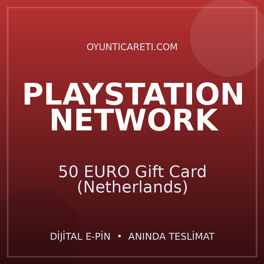 Playstation 50 EURO Gift Card (Netherlands)