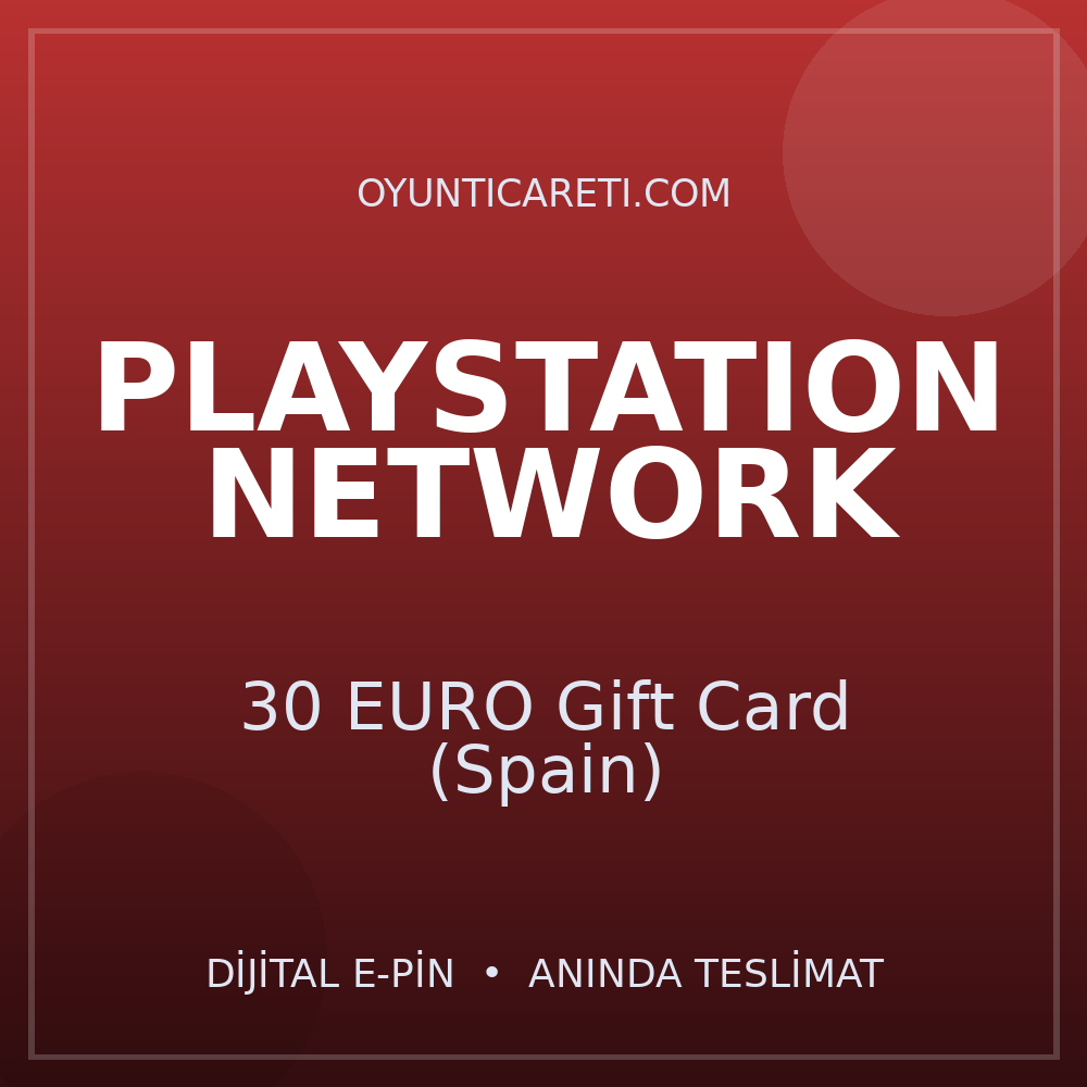 Playstation 30 EURO Gift Card (Spain)