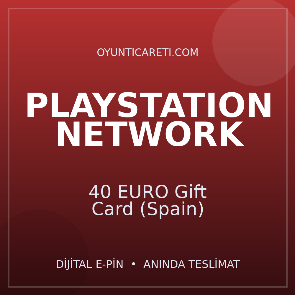 Playstation 40 EURO Gift Card (Spain)
