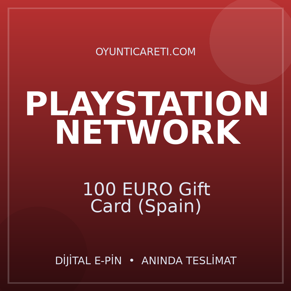Playstation 100 EURO Gift Card (Spain)
