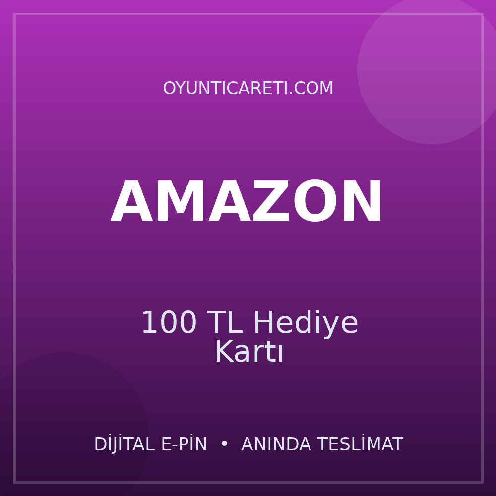Amazon 100 TL Hediye Kartı