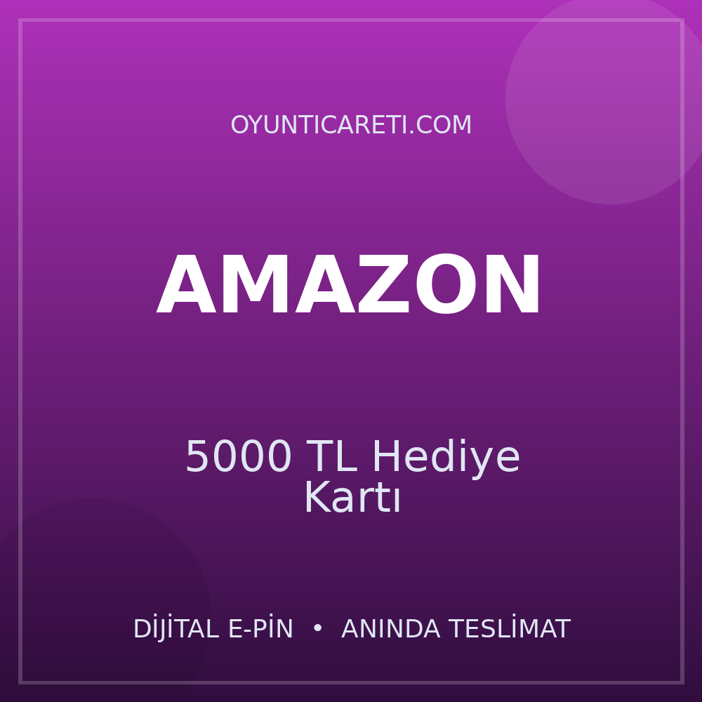 Amazon 5000 TL Hediye Kartı
